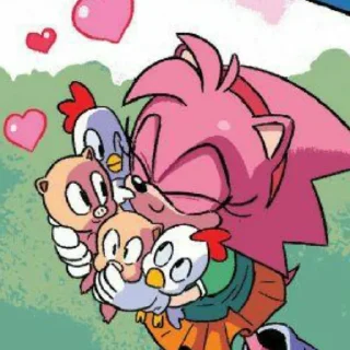😊 emoji Classic Amy (@sonic_the_hednehog) Telegram sticker 20 of 73