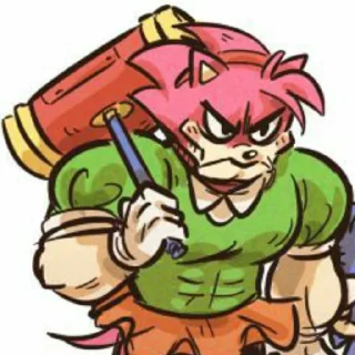 😡 emoji Classic Amy (@sonic_the_hednehog) Telegram sticker 23 of 73