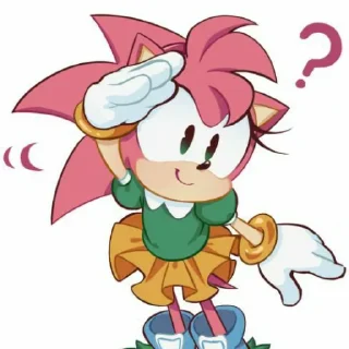 ❓ emoji Classic Amy (@sonic_the_hednehog) Telegram sticker 16 of 73