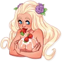 🍓 emoji Girl in Love Telegram sticker 23 of 35