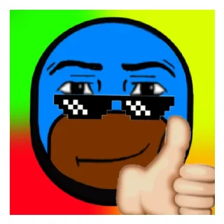 😎 emoji Даунти - my life be like Telegram sticker 7 of 15