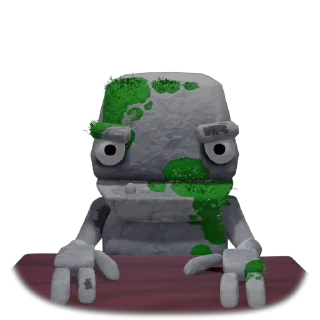 😑 emoji Stone Golem Telegram sticker 15 of 20