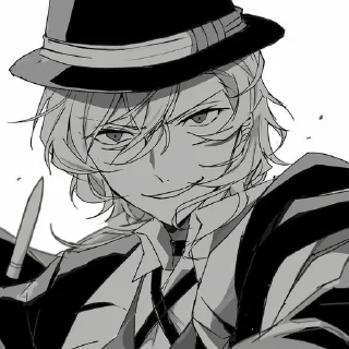 🍷 emoji чуя накахара Telegram sticker 15 of 27