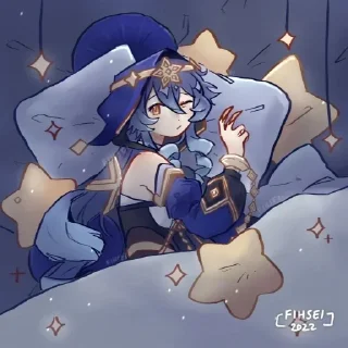 🌌 emoji Layla Genshin Impact (⁠*⁠´⁠ω⁠｀⁠*⁠) Telegram sticker 23 of 76