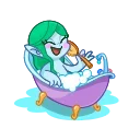 🛀 emoji Water Lily Telegram sticker 21 of 21