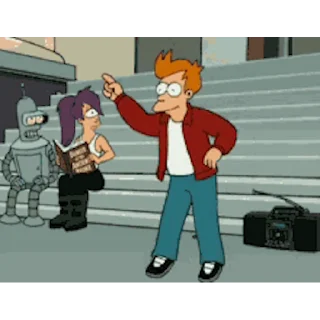 🕺 emoji Futurama @WhisperingPixels Telegram sticker 17 of 46