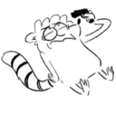 😣 emoji @TVstickers Regular Show Cartoons Telegram sticker 21 of 120
