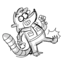 😌 emoji @TVstickers Regular Show Cartoons Telegram sticker 16 of 120