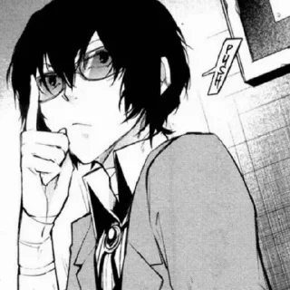 😎 emoji Dazai Telegram sticker 12 of 44