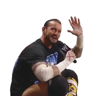👋 emoji CM Punk Telegram sticker 12 of 14