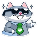 😎 emoji СберКот :: @stickroom Telegram sticker 11 of 24