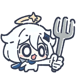 🍽 emoji Паймон 😃 🥫 Telegram sticker 24 of 34