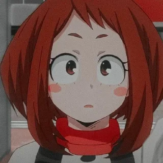 😮 emoji Uraraka Ochako Telegram sticker 6 of 89