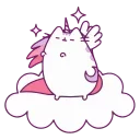 🦄 emoji AnimatedPusheen @IMG2D Telegram sticker 19 of 50