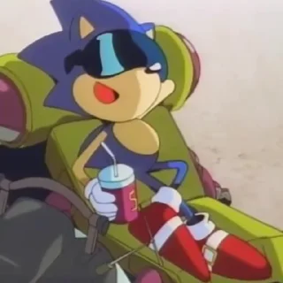 😎 emoji Sonic OVA 1996 Telegram sticker 1 of 50