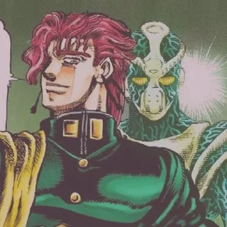 🫣 emoji Kakyoin manga Telegram sticker 15 of 47