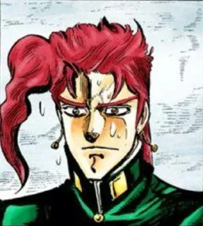 😥 emoji Kakyoin manga Telegram sticker 18 of 47