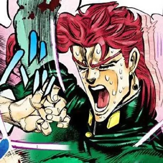 😭 emoji Kakyoin manga Telegram sticker 17 of 47