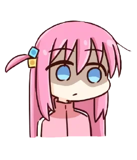 😒 emoji @dangokimochi Bocchi the Rock! Telegram sticker 10 of 25