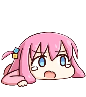 😰 emoji @dangokimochi Bocchi the Rock! Telegram sticker 19 of 25