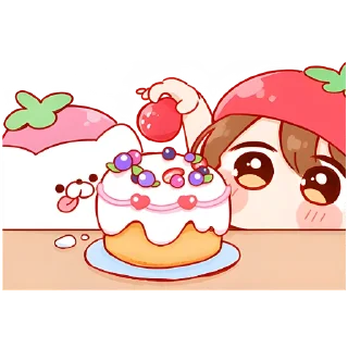 🥰 emoji Ичиго-чан @Nyasticks Telegram sticker 9 of 33
