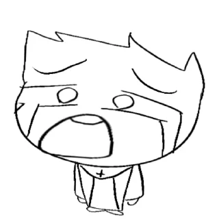 😭 emoji Кривой-Петросян🕳 Telegram sticker 19 of 32