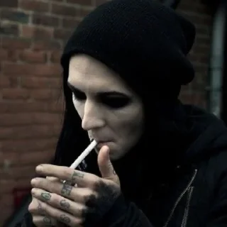 🙂 emoji Motionless In White Telegram sticker 18 of 54