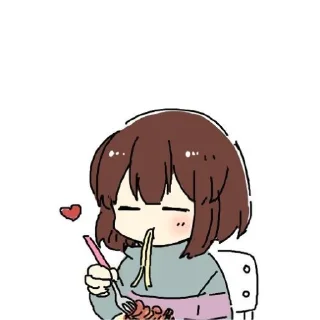 💜 emoji Фриск Telegram sticker 19 of 24