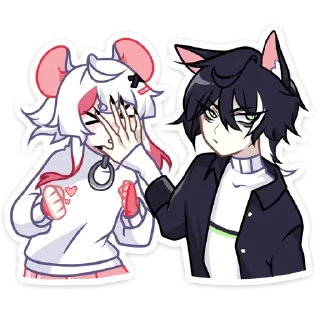 Sticker from Мауси в кофте @stickers_vk без надписей