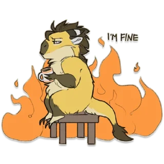 🔥 emoji Runa and Reggie Telegram sticker 5 of 55