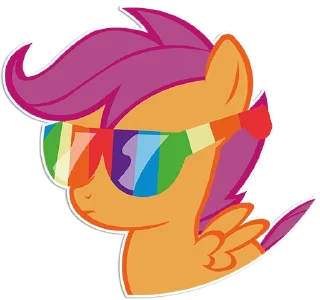 Sticker from Scootaloo | By @Egor418