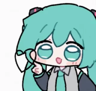 ❤️ emoji Miku! (By miratsu169) Telegram sticker 24 of 43