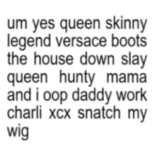 Sticker from brat no context deluxe