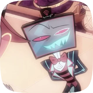📺 emoji БОЛЬШЕ ⇨ @CLOOBHUB ВОКС ОТЕЛЬ ХАЗБИН VOX HAZBIN ТГ Telegram sticker 19 of 39