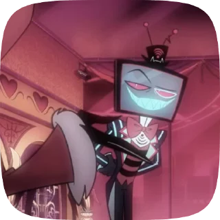📺 emoji БОЛЬШЕ ⇨ @CLOOBHUB ВОКС ОТЕЛЬ ХАЗБИН VOX HAZBIN ТГ Telegram sticker 7 of 39