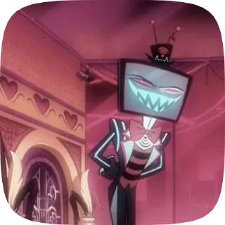 📺 emoji БОЛЬШЕ ⇨ @CLOOBHUB ВОКС ОТЕЛЬ ХАЗБИН VOX HAZBIN ТГ Telegram sticker 8 of 39