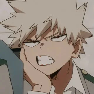 😒 emoji Bakugou🔥 Telegram sticker 14 of 42