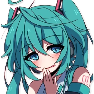 Sticker from miku!