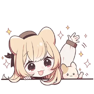 👋 emoji Хомячка 2 @Nyasticks Telegram sticker 7 of 41