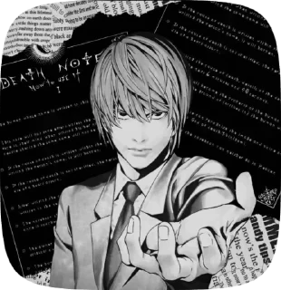 Sticker from Light Yagami