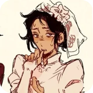 👄 emoji Married in red Telegram sticker 23 of 43