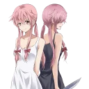 ☺️ emoji Mirai Nikki By Yulya (@julia_pcret) Telegram sticker 13 of 88