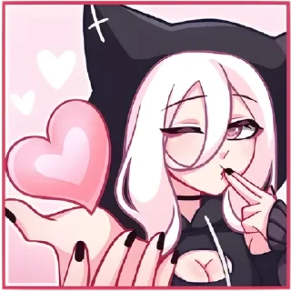 ❤️ emoji КатШи • @Shiro_De_Dark Telegram sticker 6 of 32