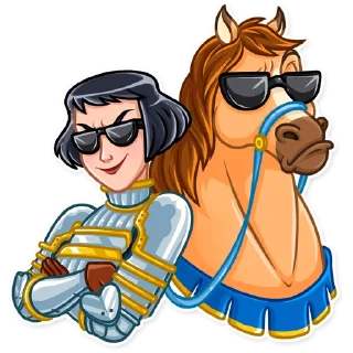 😎 emoji Joan of Arc Telegram sticker 16 of 25