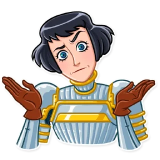 🤷‍♀️ emoji Joan of Arc Telegram sticker 19 of 25