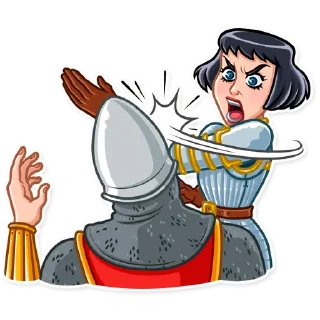 🤬 emoji Joan of Arc Telegram sticker 21 of 25