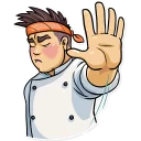 🙅 emoji Sushi Chef Telegram sticker 10 of 35