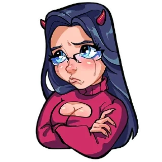 😒 emoji Лилит Telegram sticker 16 of 32