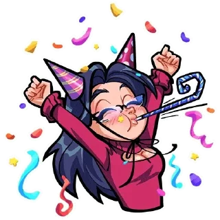 🥳 emoji Лилит Telegram sticker 21 of 32