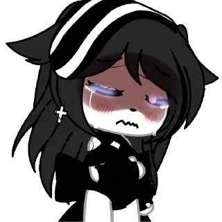 😭 emoji Monika10 Telegram sticker 7 of 10
